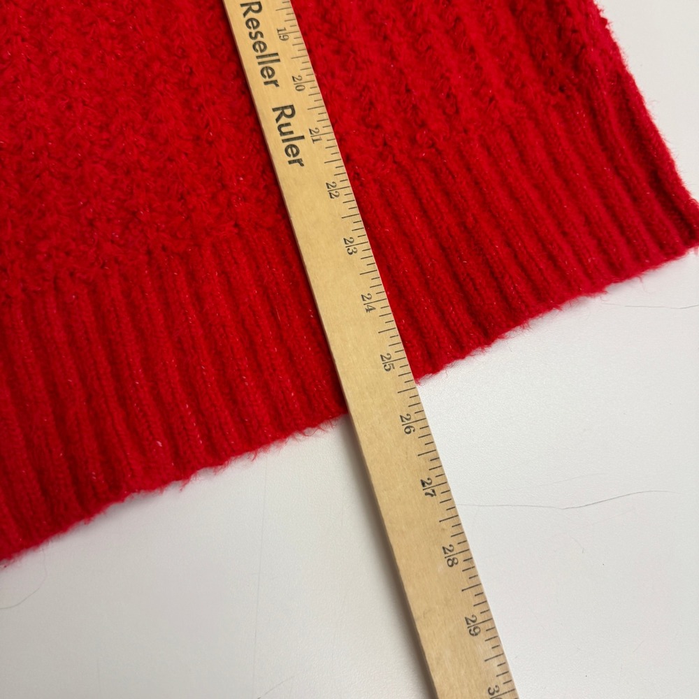 Maeve Anthropologie Sweater Womens XS Red Ribbed‎ Cowl Neck OB1566252 - Picture 10 of 11